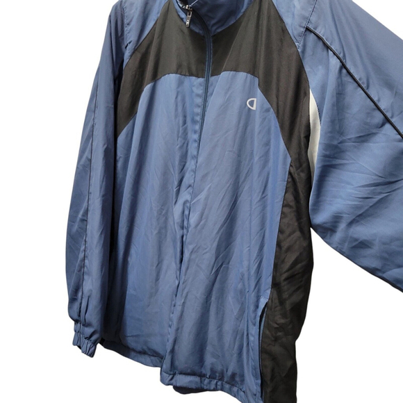 Champion Full-Zip Track Jacket Blue And Black Men’s Size XXL Excellent Condition - Picture 10 of 12